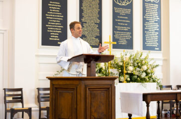 Rev. Dr. John Yates III preaching on Sunday